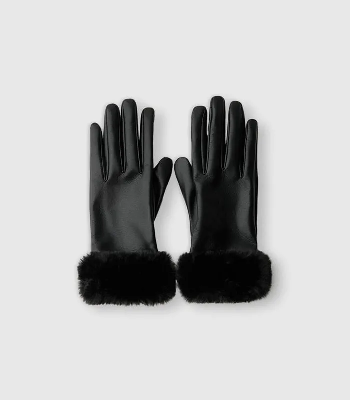 Faux leather gloves - Image 1